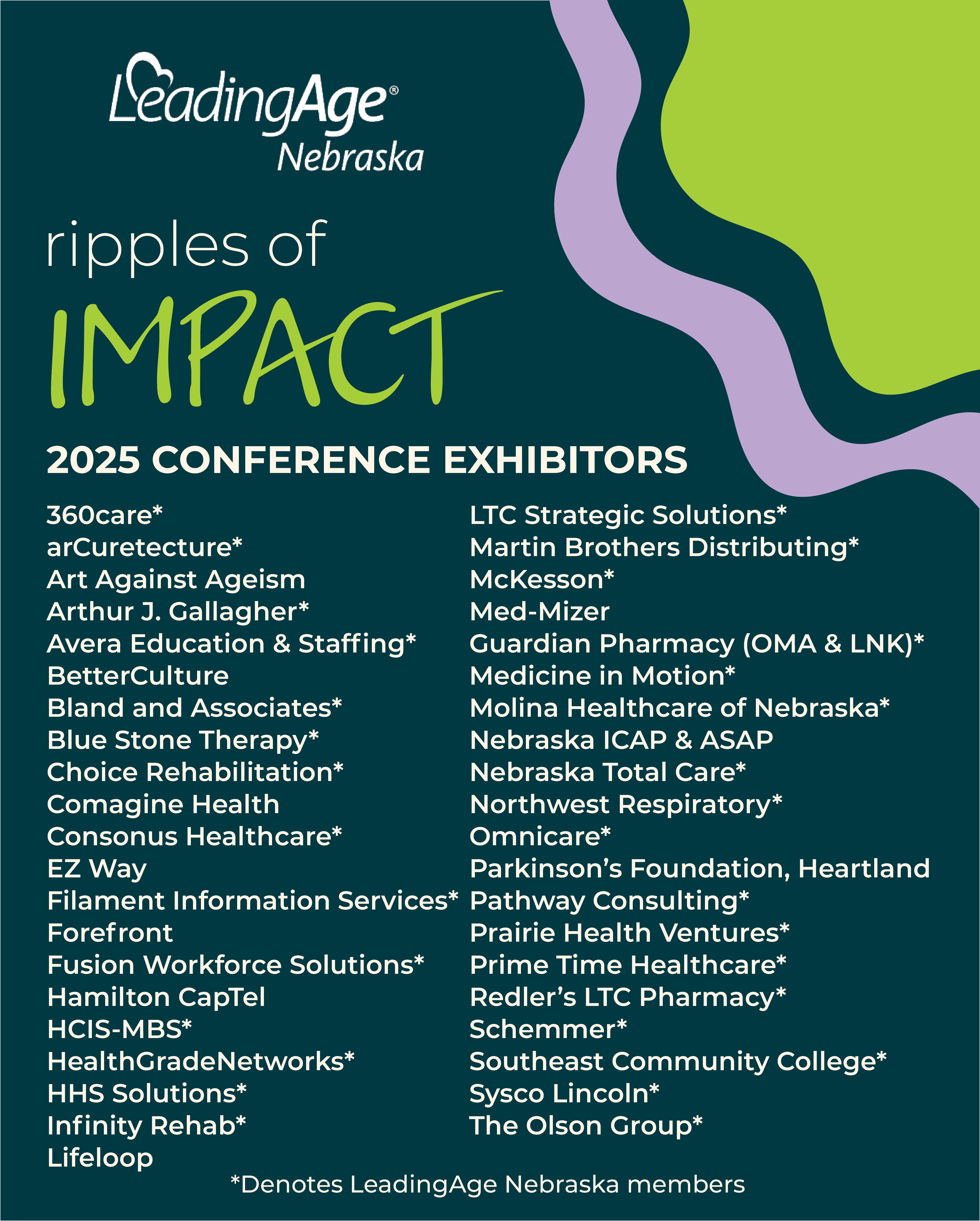 List of exhibitors